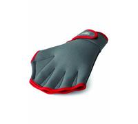 Guantes de entrenamiento de natación Speedo Aqua Fit - 753465-Charcoal/Red-M, Medium, Carbón/rojo