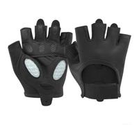 Guantes de entrenamiento de silicona transpirable con puntos de masaje gruesos para mayor comodidad y agarre seguro mientras realizas rutinas de entrenamiento de fuerza, color rosa (negro L 19,5-21,5