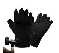 Guantes de entrenamiento - Guantes de entrenamiento sin dedos, guantes de levantamiento de pesas, guantes de medio dedo con muñequera, guantes de levantamiento de pesas para mujeres, gimnasio