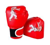Guantes de entrenamiento para jóvenes: mitones de espuma de carácter colorido, acolchado de PU duradero con cierre de correa ajustable, equipo de punch antideslizante para 3 a 13