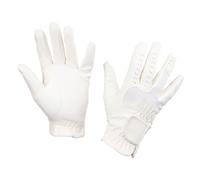Covalliero Guantes de Montar Gloria Blanco, Talla S