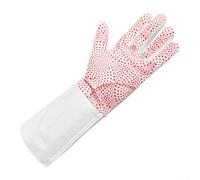 Guantes de esgrima antideslizantes transpirables con costuras reforzadas y acolchado parcial en la palma para una mayor protección para entrenamiento de aluminio y espada (izquierda L)