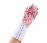 Guantes de esgrima para lámina y espada, palma texturizada antideslizante, tela de algodón de nailon transpirable, ajuste ergonómico con costuras reforzadas, acolchado que absorbe los golpes, (zurdo