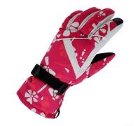 Guantes de esquí de invierno impermeables para mujer con capacidad de pantalla táctil, forro polar y puño elástico para muñeca, para senderismo, ciclismo y montañismo (B)