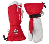 Guantes de esquí Hestra Army Leather Heli Ski, 3 dedos, rojos 7 Red