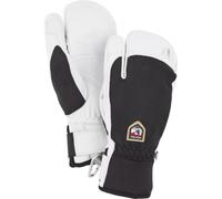 Guantes de esquí Hestra Army Leather Patrol 3 dedos, negros 11 Black