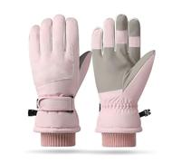 Guantes de esquí impermeables para mujer, antideslizantes, con pantalla táctil, guantes deportivos al aire libre para esquí, correr y ciclismo