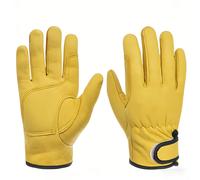 Guantes de exterior para hombre de cuero y , guantes de conducción unisex y gruesos para pesca, actividades al aire libre y deportes, uso para todas