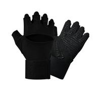 Guantes De Fitness - Equipos De Halterofilia Medio-Dedos Con Soporte De Bandas De Muñeca | Guantes De Culturismo | Para Ejercicio Fitness Culturismo Ciclismo Trabajo y Motocicletas