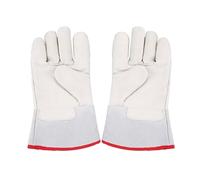 Guantes de frío profundo Beufee, 30cm/11.8in Guantes de hielo seco Nitrogeno líquido protector de cuero de vaca Guantes de seguridad resistentes a bajas temperaturas (30cm/11.8in)