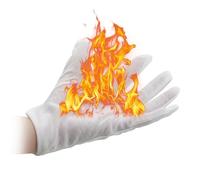 Guantes de fuego - Truco de mano de llama mágica, juego de doble mano, accesorio mágico de escenario y calle, material de tela, 27 g