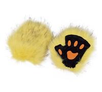 Guantes de gatito peludo hechos a mano de gran tamaño para bailes de máscaras, cosplay, guantes de pata hechos a mano, peludos para mujeres y niños, Preguntas frecuentes:, Talla única