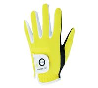 Guantes de golf AMRTA para niños, jóvenes, junior, bebés, 1 paquete, mano izquierda, microfibra transpirable, guante sintético para golfista diestro para edades de 4 a 13 años (amarillo, M)