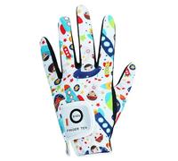 Guantes de golf AMRTA para niños, jóvenes, junior, bebés, niños y niñas, 1 paquete, mano izquierda, microfibra transpirable, guante sintético para golfista diestro para edades de 4 a 13 años (cohetes