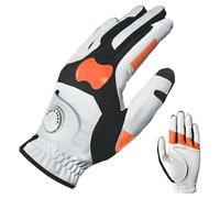 Guantes de golf para hombre para mano izquierda, entrenador de agarre de golf, guantes de corrección de swing, diseño de material de cuero antideslizante transpirable, producto profesional de ayuda a