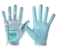 Guantes de golf PGM para mujeres, 1 par (4 opciones de color), sistema de agarre mejorado, fresco y cómodo, XS, Azul