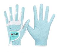 Guantes de golf PGM para mujeres, 1 par (4 opciones de color), sistema de agarre mejorado, fresco y cómodo, S, Azul