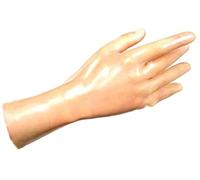 Guantes De Goma Dedos De Los Pies Muñeca Manoplas Cortas Guantes De Látex Fetiche,Transparente,Pequeño