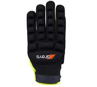 Grays Guante de Hockey International Pro, Unisex, Negro/Amarillo Fluor, Talla M