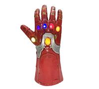 Guantes de hombre de hierro para niños, guantelete infinito con luz LED, accesorios de disfraces