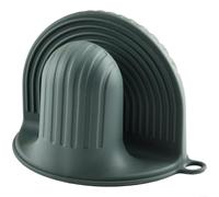 Guantes de horno de silicona, resistentes al calor, antideslizantes, para microondas y hornos, resistentes al agarre al levantar ollas, sartenes y platos, compactos con lazo para colgar, verde y azul