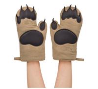 Guantes de horno Fred BEAR HANDS originales - Algod n de calidad con silicona resistente al calor - Aparatos de cocina divertidos y funcionales -