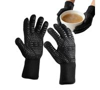 Guantes de horno - Guantes antideslizantes para hornear, guantes resistentes al calor, resistentes al calor, de para cocinar para estufa, chimenea, hornear, freír, fogata al aire