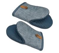 Guantes de horno pequeños - 2 piezas con forro de silicona antideslizante, guantes de horno de cocina resistentes al calor, agarraderas reutilizables con mini mango para bandejas calientes, sartenes