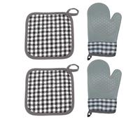 Guantes de horno - Sochi de protección del calor, guantes de agarre estructurados | Accesorio de cocción resistente a los termales resistentes, herramienta de cocina no deslizante para aeropato de