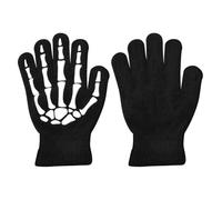Guantes De Hueso De Calavera,Guantes De Calavera Para Niños | Manoplas de esqueleto de ciclismo de Halloween para niños | Cómodos guantes de esqueleto que brillan en la oscuridad para correr, andar en