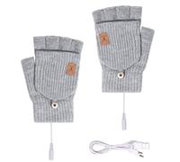 Guantes de Invierno con calefacción, extraíbles eléctricos, Calentadores de Manos USB Ligeros, para Hombre, para Clima frío, hogar, Oficina, Deportes, conducción, Ciclismo, esquí