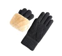 Guantes de invierno con pantalla táctil de doble capa de forro polar para clima frío, para mujer, senderismo, snowboard, clima frío