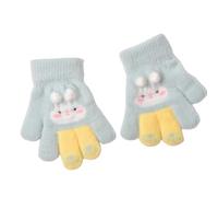 Guantes De Invierno Conejos Peluche para Niños Poliéster Transpirable Diseño Divertido Ropa Cómoda Invierno Guantes Felpa Portátiles para Viajes