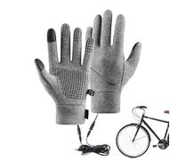 Guantes De Invierno Impermeables,Calentador De Manos Grueso Y Cálido - Guantes De Senderismo De Invierno Antiviento Con Carga USB Y Táctil - Para Trabajo, Esquí, Motocicleta, Running, , Senderismo Y C