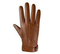Guantes de Invierno para Hombre Guantes de Cuero for Hombre, Invierno, Acolchados, Gruesos, cálidos, Pantalla táctil(Yellow Brown,M)