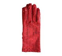 Guantes de invierno para mujer, guantes de trabajo de invierno con lentejuelas Bling-Bling para veladas disfrazadas 80 o 90 y Raves