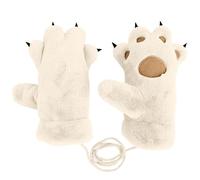 Guantes de invierno para mujer y hombre, con dibujos animados, para pantalla táctil, forro polar, cortavientos, cálido, forro polar, cómodo de punto, invisible