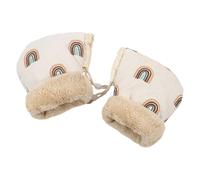 Guantes De Invierno Para Silla De Paseo Manopla Forrada De Felpa Caliente | Manoplas Anti-Congelante Para Sillita De Paseo Con Diseño Arcoíris Para Invierno Exterior En Cochecito, Silla De Paseo,