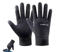 Guantes de juego para pantalla táctil: guantes de invierno con cremallera con forro de franela, de palma de sílice sin deslizamiento | Guantes cálidos para juegos móviles, escritura, conducción