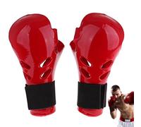 Guantes de Karate para Adultos, 1 par de Guantes de Combate de esponjes Que absorben el Choque, Perforaciones fáciles de Usar con Correa elástica para Kickboxing, Lucha, Boxeo, Bolsa de Velocidad, ar