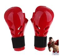 Guantes de Karate para Adultos, 1 par de Guantes de Combate de esponjos Que absorben el Choque, fácil de Usar con Correa elástica para Kickboxing, Lucha, Boxeo, Bolsa de Velocidad, Artes Marciales, S