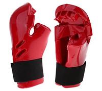 Guantes de Karate para Adultos, 1 par de Guantes de Sparring con Forro de Esponja amortiguadora con Correa elástica para Kickboxing, Grappling, Boxeo, Bolsa de Velocidad, Artes Marciales, L, Sparring
