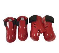 Guantes de Karate y Protector de pies de Taekwondo con Forro de Esponja Que Absorbe los Golpes, Guantes de Boxeo con Correa elástica para Kickboxing, Artes Marciales, decoración S.