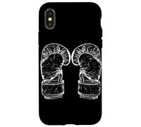 Guantes de Kickboxing Dibujo Artes Marciales Carcasa para iPhone X/XS