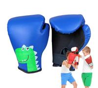 Guantes de kickboxing para niños, guantes de boxeo de poliuretano de dibujos animados, guantes juveniles que absorben los golpes, acolchado interior suave, correa ajustable, guantes de artes marciales
