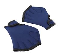 Guantes de la Web, Guantes de Buceo de Natación con Tela de Nylon de Correa para la Muñeca para Nadar en Buceo (Azul marino)