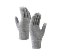 Guantes de lana de punto de moda para hombre y mujer para ciclismo y esquí, fitness, ropa cálida 1920 para mujer (gris, talla única)