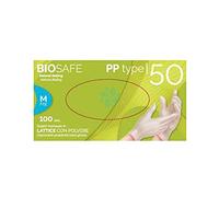 Guantes de látex con polvo, 100 unidades