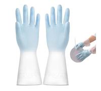 Guantes De Lavavajillas De La Cocina - Ropa De Mano De Limpieza De Caucho, Guantes De Servicio Público | Mitts De Exfoliante Sin Deslizamiento Impermeables, Mango De Lattex Duradero, Herramienta De
