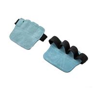 Guantes de levantamiento de pesas con ajuste seguro y soporte de cuatro dedos para entrenamiento de estabilidad en acondicionamiento de fuerza y entrenamientos de gimnasio (azul)